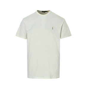 Polo Ralph Lauren Jersey Crewneck T-Shirt- Parchment Cream (9) Polo Ralph Lauren Jersey Crewneck T-Shirt- Parchment Cream