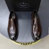 Prada Brushed Leather Derby Shoes – Fumè Brown (1) Prada Brushed Leather Derby Shoes – Fumè Brown