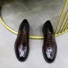 Prada Brushed Leather Derby Shoes – Fumè Brown (4) Prada Brushed Leather Derby Shoes – Fumè Brown