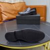 Prada Brushed Leather Penny Loafers – Classic Black