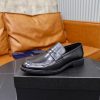 Prada Brushed Leather Penny Loafers – Classic Black