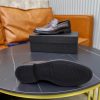 Prada Brushed Leather Penny Loafers – Fumè Brown