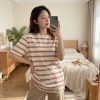 Prada Cotton Stripe T-Shirt- Camel (2) Prada Cotton Stripe T-Shirt- Camel
