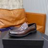 Prada Crinkled Leather Penny Loafers – Fumè Cocoa Brown (6) Prada Crinkled Leather Penny Loafers – Fumè Cocoa Brown