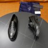 Prada Crinkled Leather Penny Loafers – Vintage Black