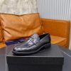 Prada Grained Leather Penny Loafers – Classic Black (9) Prada Grained Leather Penny Loafers – Classic Black