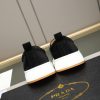 Prada Suede Slip-On Platform Sneaker – Black & White (4) Prada Suede Slip-On Platform Sneaker – Black & White