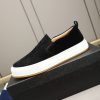 Prada Suede Slip-On Platform Sneaker – Black & White (9) Prada Suede Slip-On Platform Sneaker – Black & White
