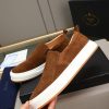 Prada Suede Slip-On Platform Sneaker – Cognac Brown (7) Prada Suede Slip-On Platform Sneaker – Cognac Brown