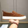 Prada Suede Slip-On Platform Sneaker – Cognac Brown (9) Prada Suede Slip-On Platform Sneaker – Cognac Brown
