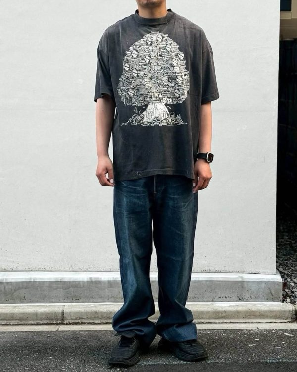 SAINT M×××××× (Saint Michael) SS T-Shirt Tree- Charcoal Grey (3) SAINT M×××××× (Saint Michael) SS T-Shirt / Tree- Charcoal Grey