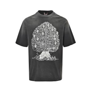 SAINT M×××××× (Saint Michael) SS T-Shirt / Tree- Charcoal Grey