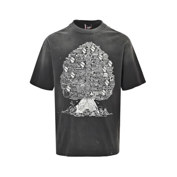 SAINT M×××××× (Saint Michael) SS T-Shirt Tree- Charcoal Grey (8) SAINT M×××××× (Saint Michael) SS T-Shirt / Tree- Charcoal Grey