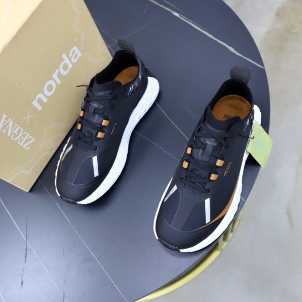 ZEGNA x norda 001 Sneaker – Black & Signature Vicuna Brown (2) ZEGNA x norda 001 Sneaker – Black & Signature Vicuna Brown