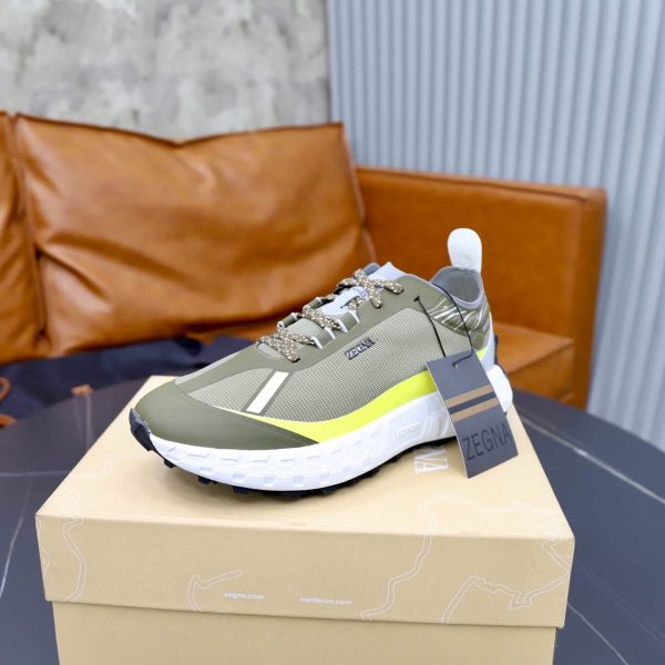 ZEGNA x norda 001 Sneaker – Olive Green & Citron Yellow