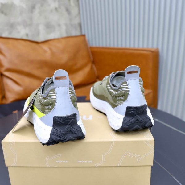 ZEGNA x norda 001 Sneaker – Olive Green & Citron Yellow