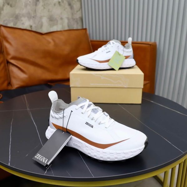ZEGNA x norda 001 Sneaker – White & Foliage Brown (1) ZEGNA x norda 001 Sneaker – White & Foliage Brown