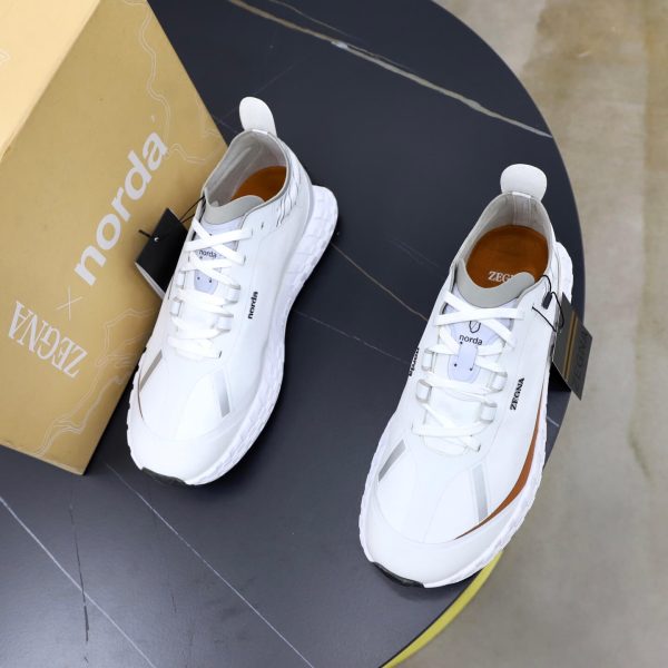 ZEGNA x norda 001 Sneaker – White & Foliage Brown (3) ZEGNA x norda 001 Sneaker – White & Foliage Brown