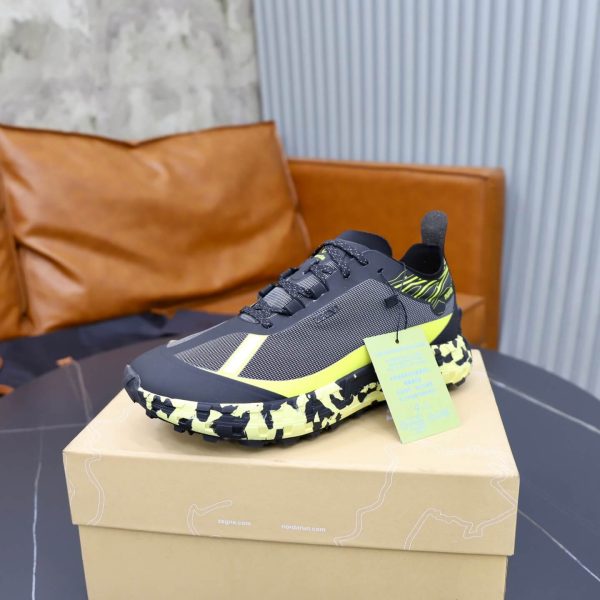 ZEGNA x norda 001 Technical Trail Sneakers – Black & Acid Yellow