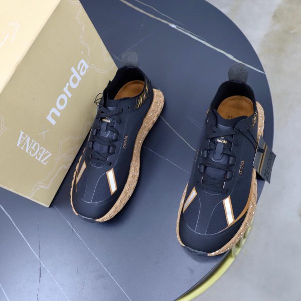 ZEGNA x norda 001 Technical Trail Sneakers – Black & Chestnut Tan (1) ZEGNA x norda 001 Technical Trail Sneakers – Black & Chestnut Tan