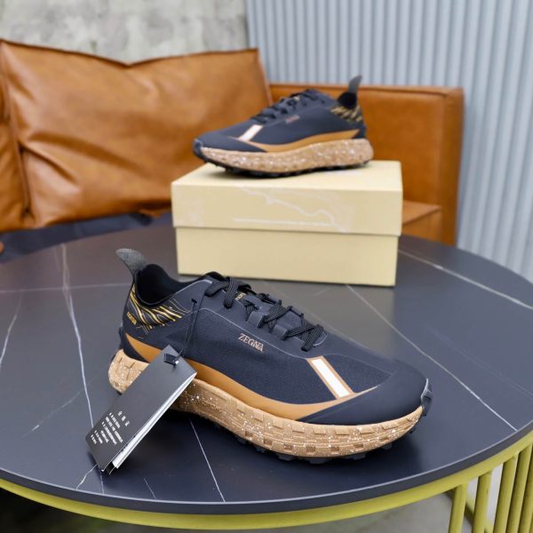 ZEGNA x norda 001 Technical Trail Sneakers – Black & Chestnut Tan (6) ZEGNA x norda 001 Technical Trail Sneakers – Black & Chestnut Tan