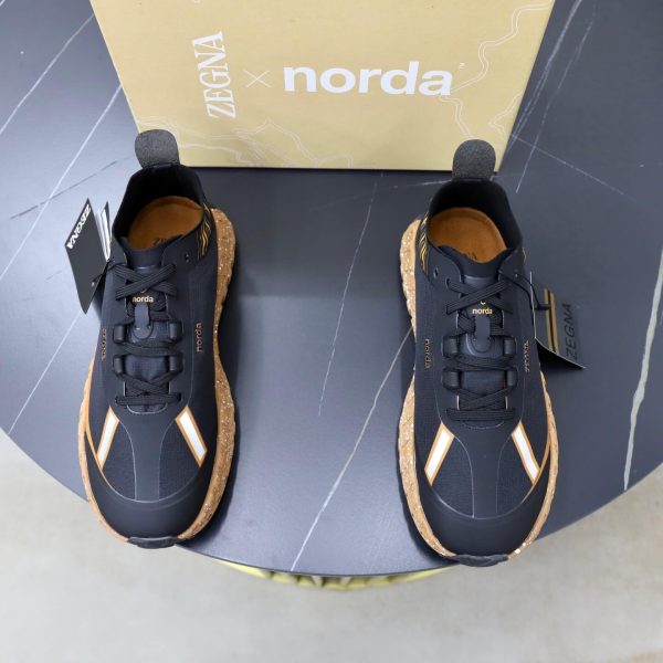 ZEGNA x norda 001 Technical Trail Sneakers – Black & Chestnut Tan (8) ZEGNA x norda 001 Technical Trail Sneakers – Black & Chestnut Tan