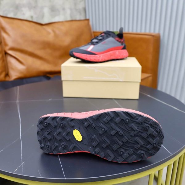 ZEGNA x norda 001 Technical Trail Sneakers – Grey, Black & Coral Red