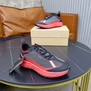 ZEGNA x norda 001 Technical Trail Sneakers – Grey, Black & Coral Red (6) ZEGNA x norda 001 Technical Trail Sneakers – Grey, Black & Coral Red