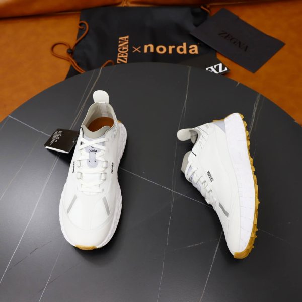 ZEGNA x norda 001 Technical Trail Sneakers – White & Gum (9) ZEGNA x norda 001 Technical Trail Sneakers – White & Gum