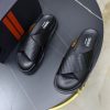 Zegna Criss-Cross Leather Sandals – Black Crocodile-Embossed (5) Zegna Criss-Cross Leather Sandals – Black Crocodile-Embossed