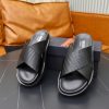 Zegna Criss-Cross Leather Sandals – Black Crocodile-Embossed (7) Zegna Criss-Cross Leather Sandals – Black Crocodile-Embossed