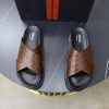 Zegna Criss-Cross Leather Sandals – Brown Crocodile-Embossed