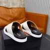 Zegna Pelletessuta Crisscross Sandals – Off-White & Black (2) Zegna Pelletessuta Crisscross Sandals – Off-White & Black