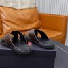 Zegna Smooth Leather Criss-Cross Sandals – Dark Brown