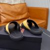 Zegna Suede Criss-Cross Sandals – Mustard Yellow & Dark Brown