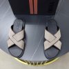 Zegna Suede Criss-Cross Sandals – Sand & Dark Brown (2) Zegna Suede Criss-Cross Sandals – Sand & Dark Brown
