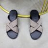 Zegna Suede Criss-Cross Sandals – Sand & Dark Brown (8) Zegna Suede Criss-Cross Sandals – Sand & Dark Brown