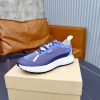Zegna Triple Stitch Technical Mesh Sneakers – Electric Blue & Grey