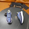 Zegna Triple Stitch Technical Mesh Sneakers – Electric Blue & Grey