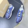 Zegna Triple Stitch Technical Mesh Sneakers – Electric Blue & Grey