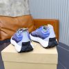 Zegna Triple Stitch Technical Mesh Sneakers – Electric Blue & Grey