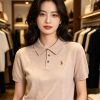 Polo Ralph Lauren Cotton Polo-Collar Knit Shirt- Camel Melange