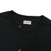 Moncler Paint-Splatter Logo T-Shirt- Black