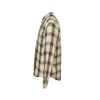 AMI Paris Boxy Beige Checkered Shirt Ami De Coeur In Canvas- Caramel (7) AMI Paris Boxy Beige Checkered Shirt Ami De Coeur In Canvas- Caramel