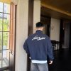 Acne Studios Back Zip-Up Sweatshirt- Navy Blue (1) Acne Studios Back Zip-Up Sweatshirt- Navy Blue