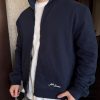 Acne Studios Back Zip-Up Sweatshirt- Navy Blue (3) Acne Studios Back Zip-Up Sweatshirt- Navy Blue