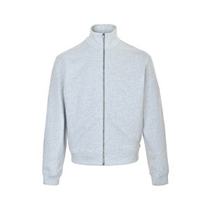 Acne Studios Back Zip-Up Sweatshirt- Pale Grey (9) Acne Studios Back Zip-Up Sweatshirt- Pale Grey