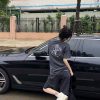 Acne Studios Logo Print Sweat Shorts- Black (1) Acne Studios Logo Print Sweat Shorts- Black