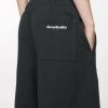 Acne Studios Logo Print Sweat Shorts- Black (4) Acne Studios Logo Print Sweat Shorts- Black