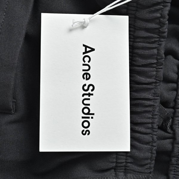 Acne Studios Logo Print Sweat Shorts- Black (5) Acne Studios Logo Print Sweat Shorts- Black